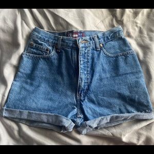 Arizona hand painted jean shorts